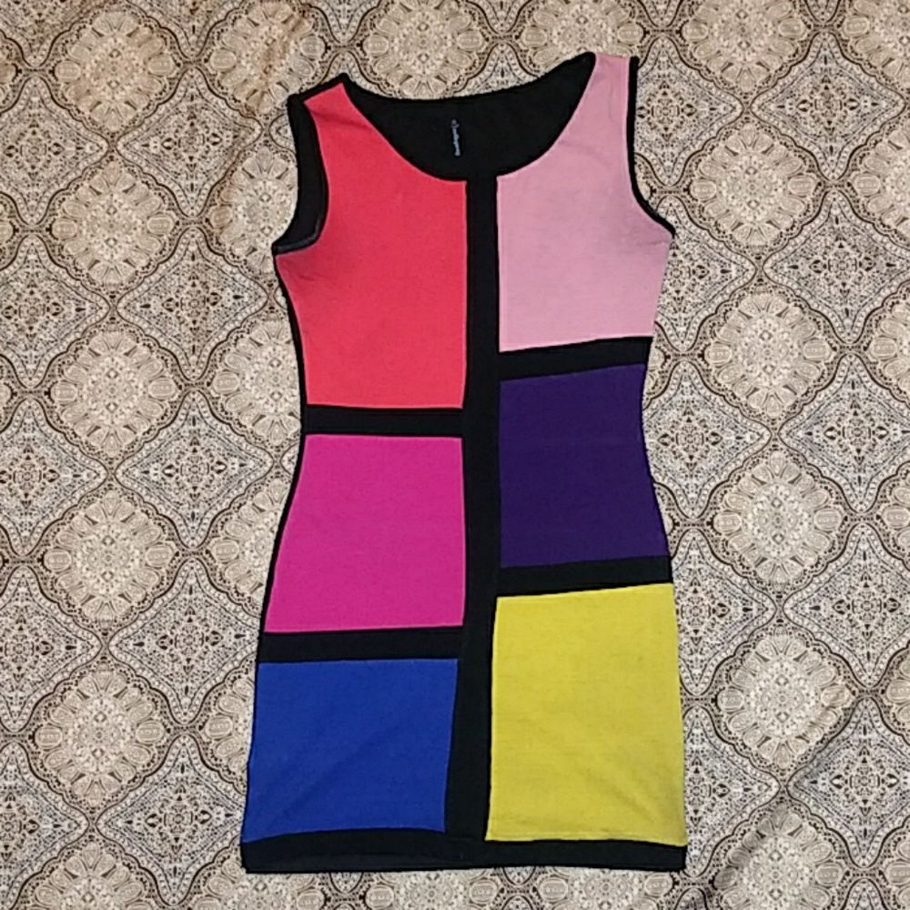 Color block night dress
